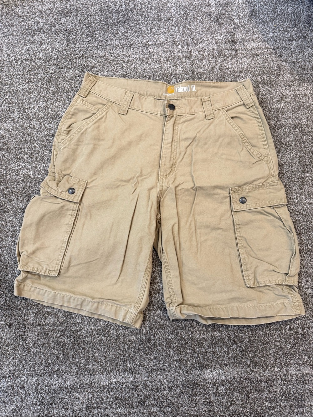 Carhartt Men's Tan Cargo Shorts - Relaxed Fit